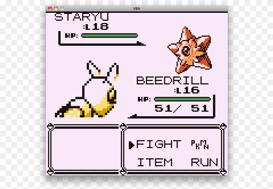 Beedrill Defeats Staryu Pokmon Red Version Reproduction Nintendo Game Boy, Text, Symbol Free Transparent Png