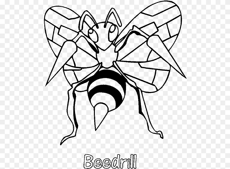 Beedrill Pokemon Coloring, Animal, Bee, Insect, Invertebrate Free Png