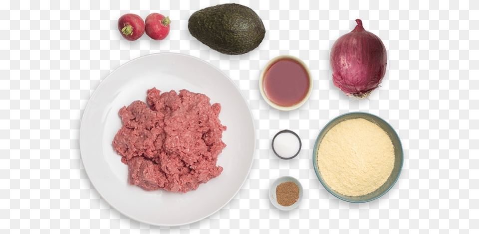 Beef Arepas With Pickled Onion Avocado Amp Radishes Pickled Onion, Food, Fruit, Plant, Produce Free Transparent Png