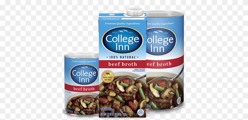 Beef Broth College Inn Chicken Broth, Aluminium, Food, Lunch, Meal Free Transparent Png