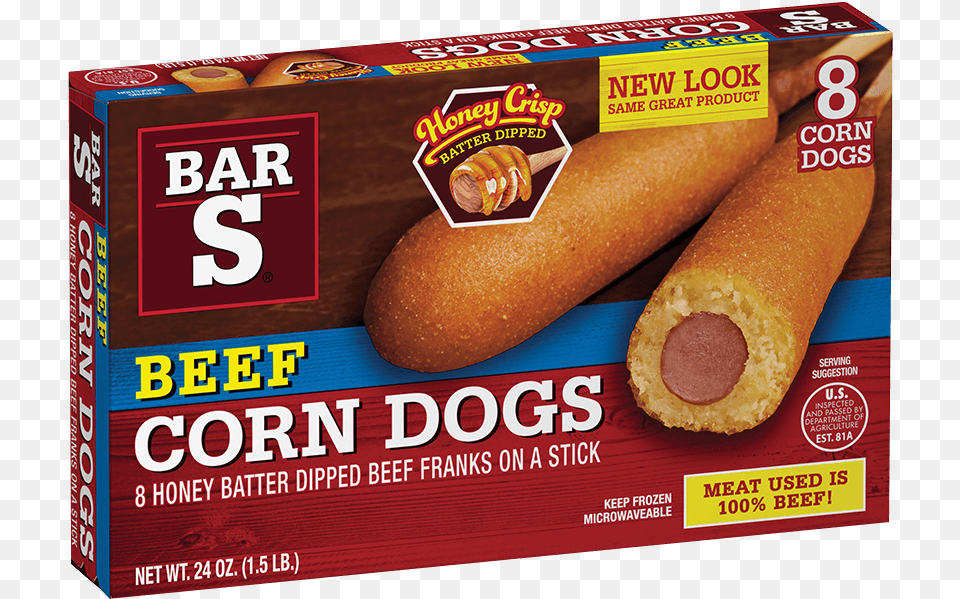 Beef Corn Dogs Bar S Classic Corn Dogs, Bread, Food, Hot Dog Png