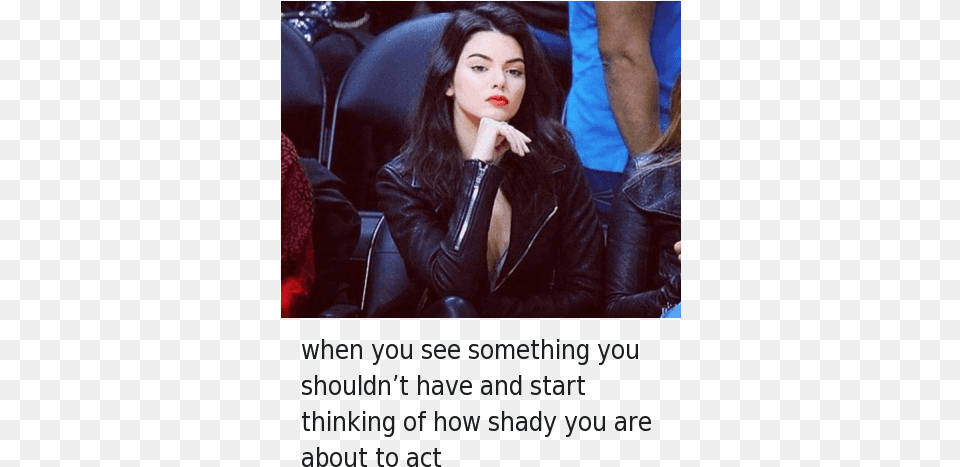 Beef Kendall Jenner And Mfw You See Something You Shouldn T Have, Adult, Person, Jacket, Woman Png