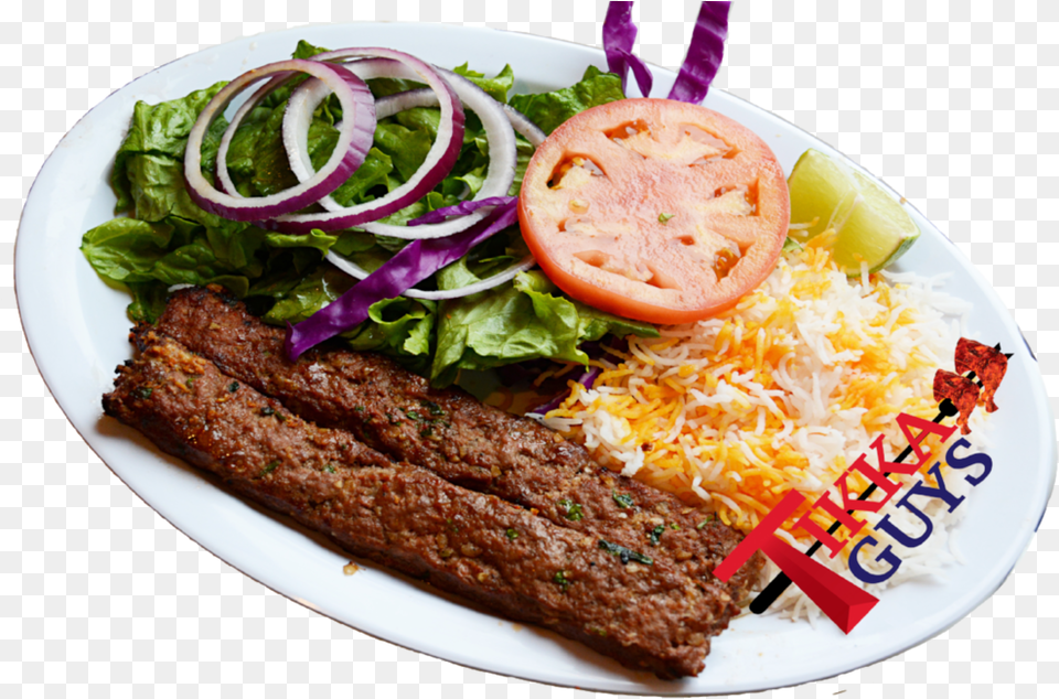 Beef Koobideh Kebab Patty, Food, Food Presentation, Plate, Lunch Free Transparent Png