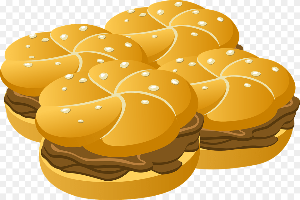 Beef On A Bun Clipart, Bread, Food, Burger, Bulldozer Free Png Download