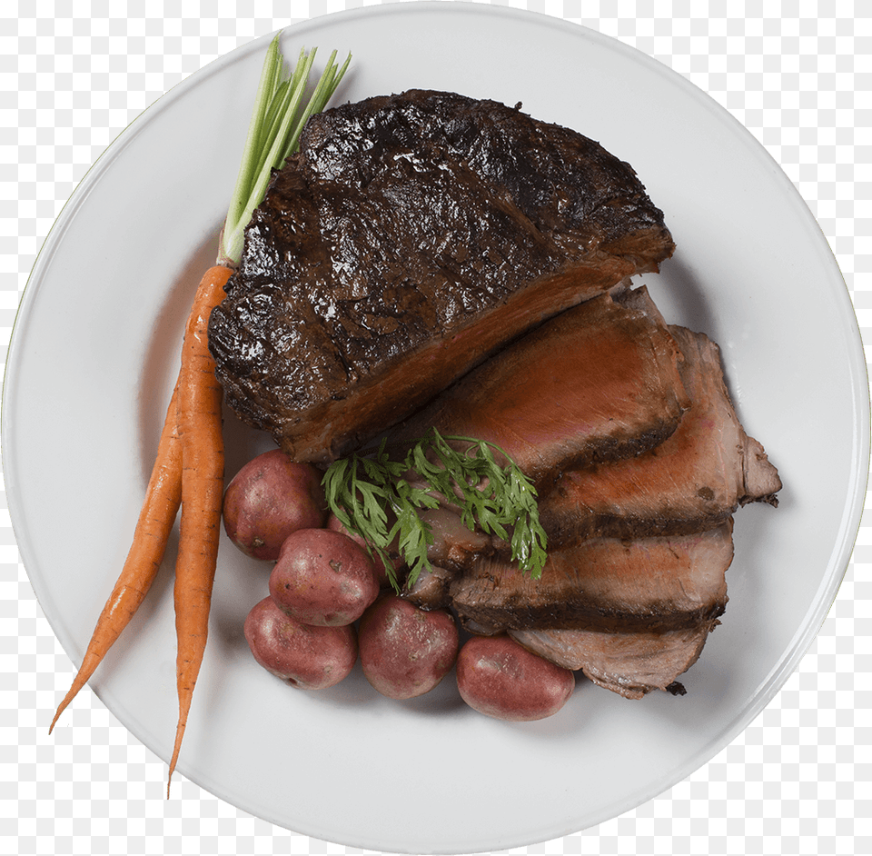 Beef Roast Sirloin Tip Roast Beef Background, Food, Meat, Steak, Plate Free Transparent Png