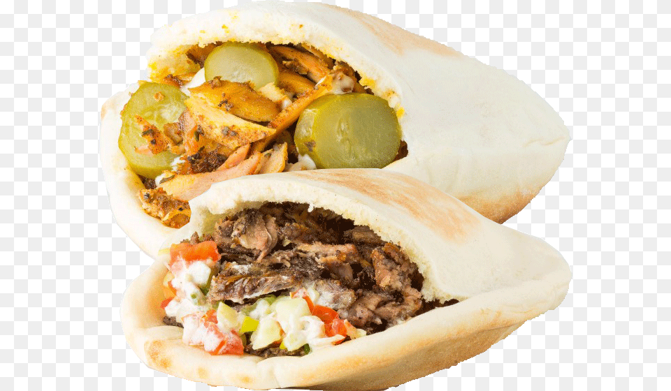 Beef Shawarma Meal Jamrah Restaurant Dekalb Il, Bread, Food, Pita, Sandwich Free Png Download