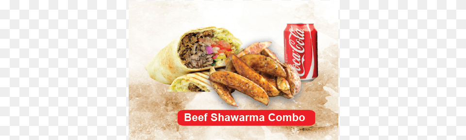 Beef Shawarma Wrap Combo Bnh, Can, Tin, Food, Sandwich Wrap Png