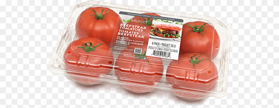 Beefsteak 6ct Clam New Plum Tomato, Burger, Food, Plant, Produce Png Image