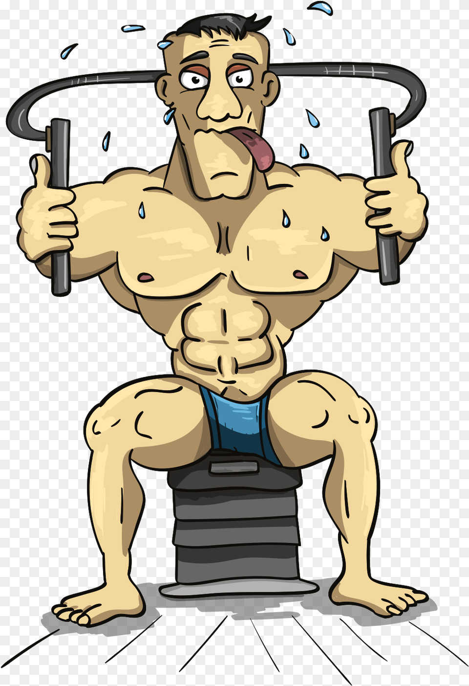 Beefy Dude Jock Bodybuilder Beefcake Birthday Card For Body Builder, Baby, Person, Face, Head Png Image