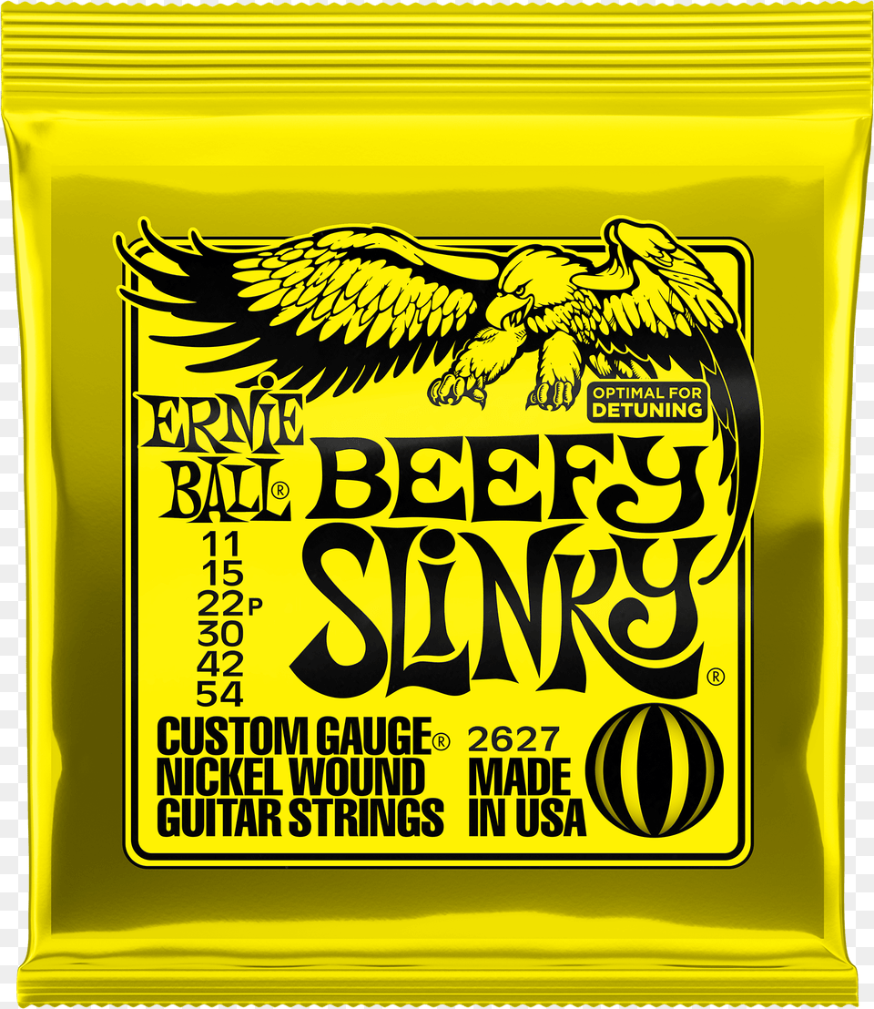 Beefy Slinky Nickel Wound Electric Guitar Strings Ernie Ball 11, Food, Animal, Bird Png Image