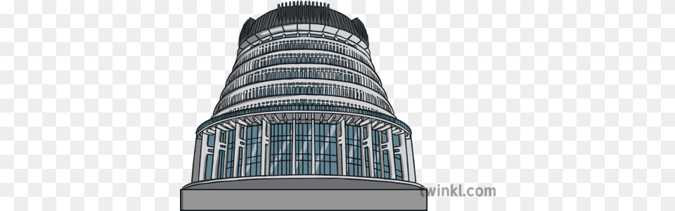 Beehive Building New Zealand Landmark Monument Buildings Ks1 Vertical, Architecture, Office Building, Housing, High Rise Png Image