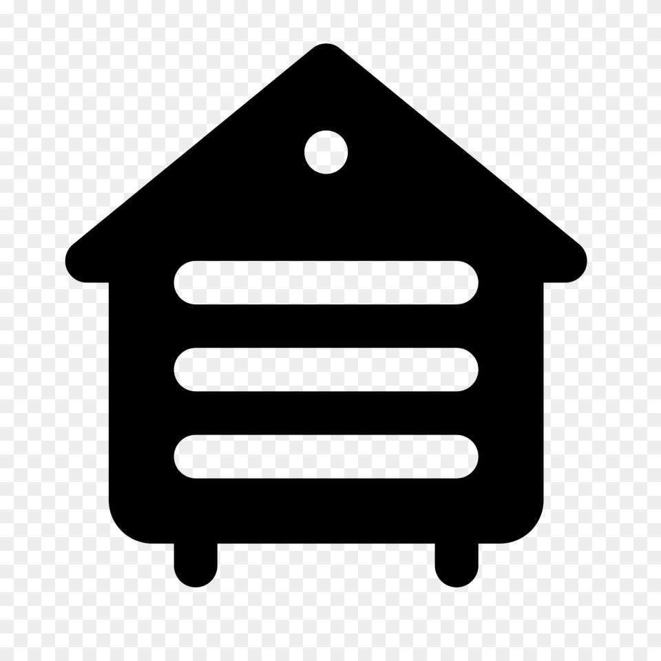 Beehive Icon, Gray Png