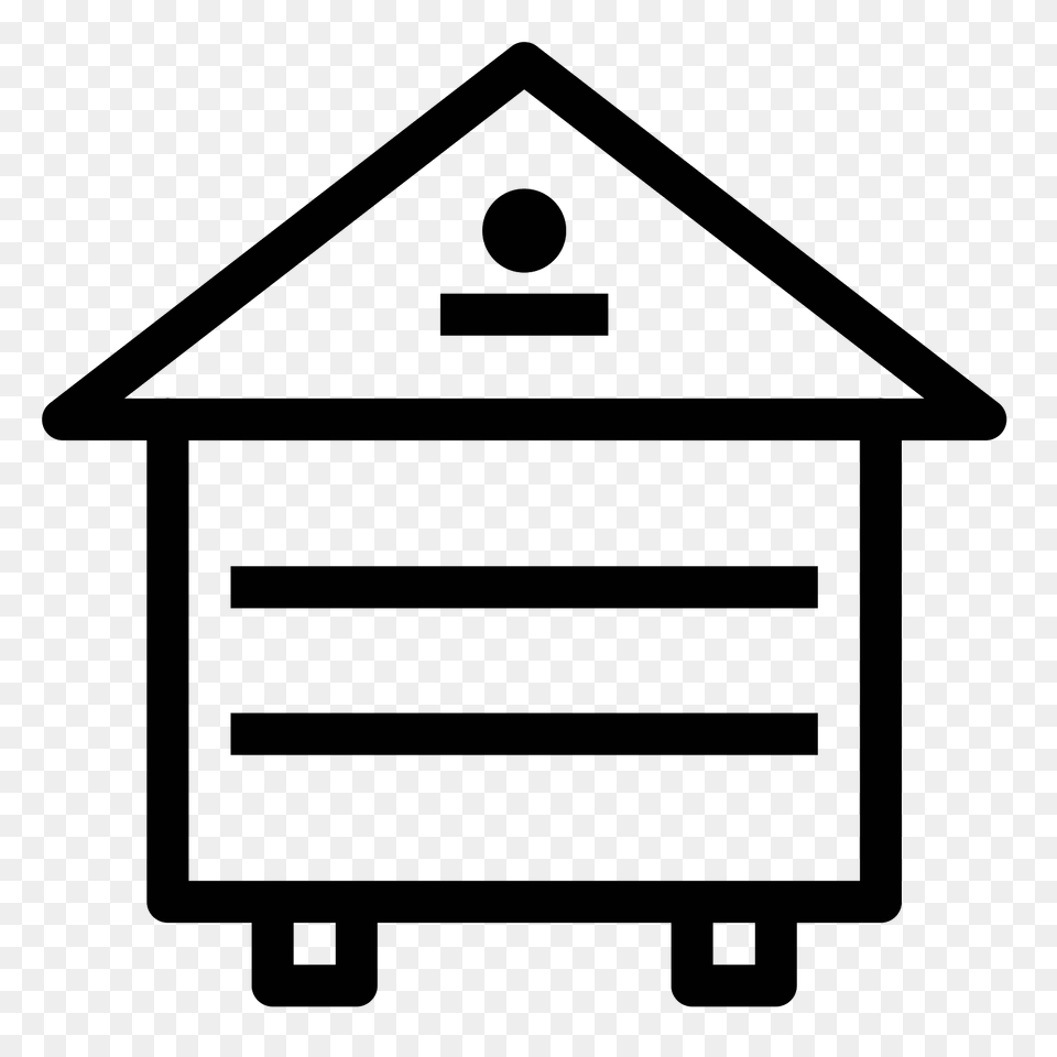 Beehive Icon, Gray Png Image