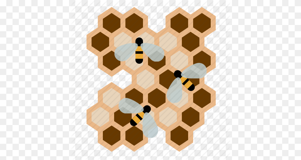 Beekeeping Bees Garden Honeycomb Larvae Worker Bees Yumminky, Food, Honey, Qr Code Png Image