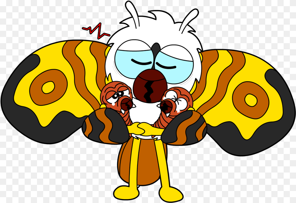 Been One Of Those Days For Mothra Cartoon, Animal, Bee, Insect, Invertebrate Free Transparent Png