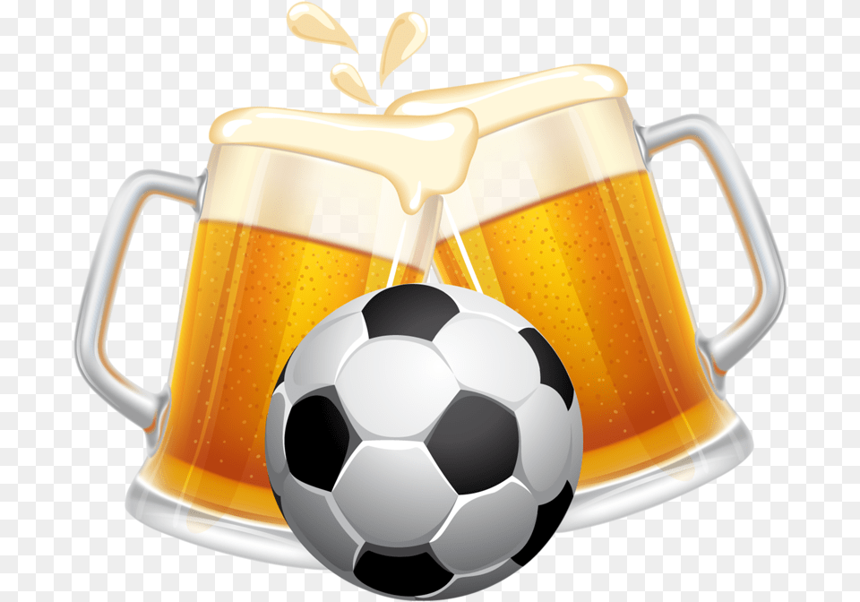 Beer And Football Football Beer, Alcohol, Glass, Cup, Beverage Png