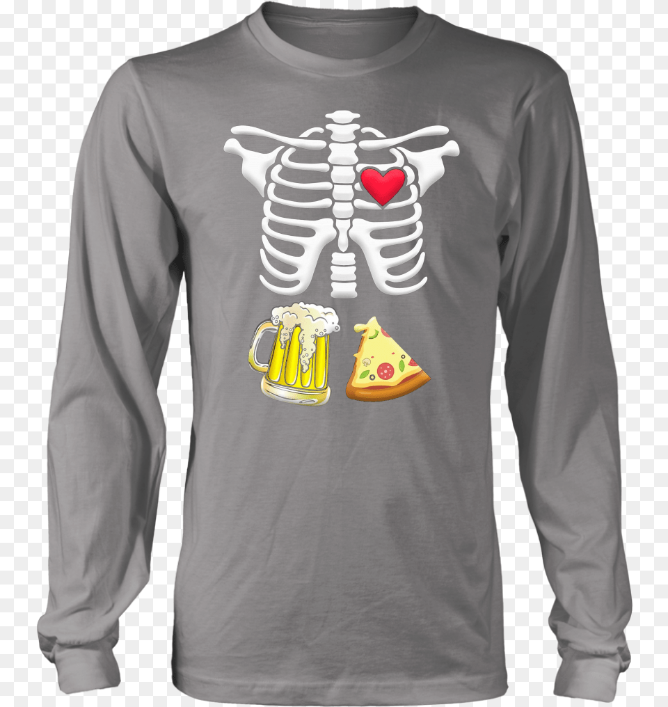 Beer And Pizza Pregnant Skeleton Halloween T Shirt Maternity Baby Ninja Skeleton Halloween Mugs, Clothing, Long Sleeve, Sleeve, T-shirt Free Transparent Png