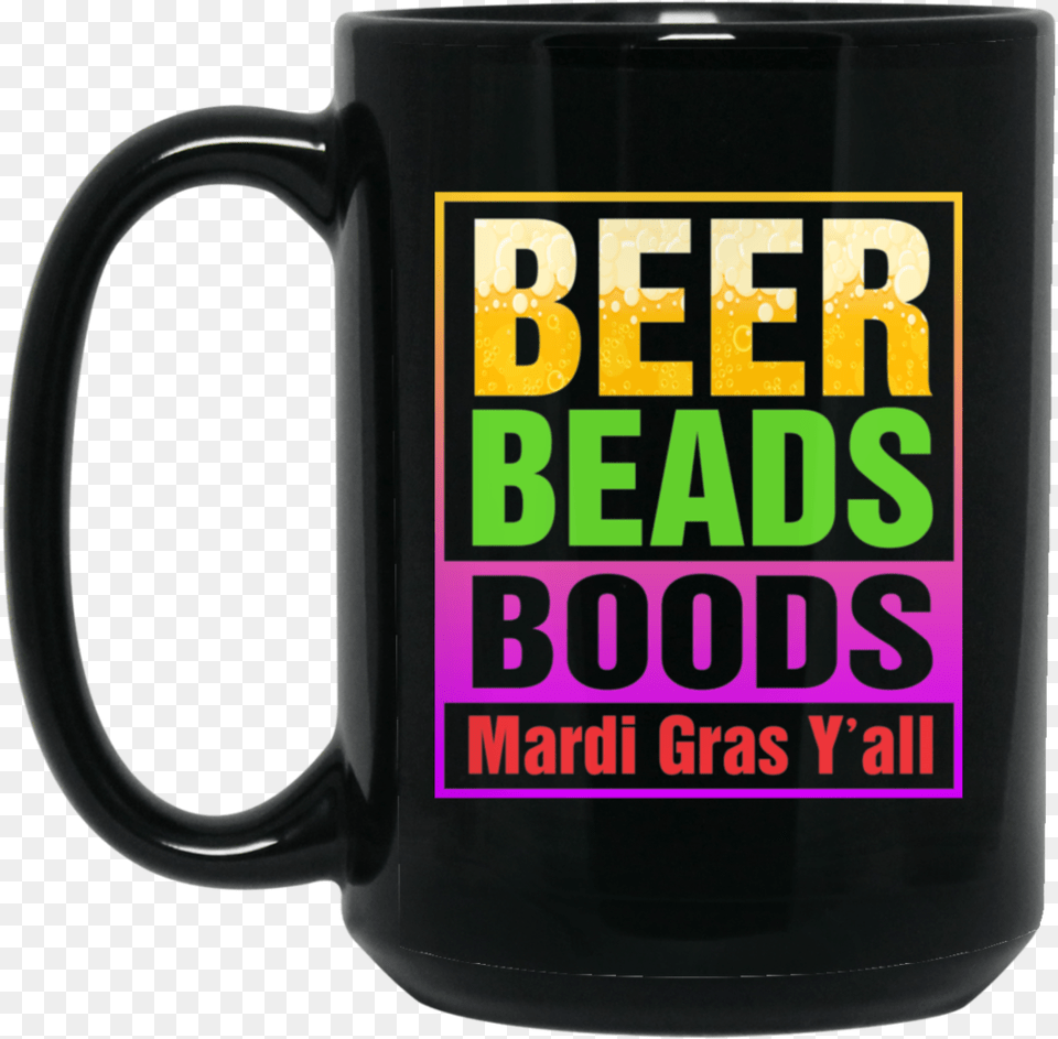 Beer Beads Boobs Funny Mardi Gras 11oz 15oz Black Beer Stein, Cup, Beverage, Coffee, Coffee Cup Free Transparent Png