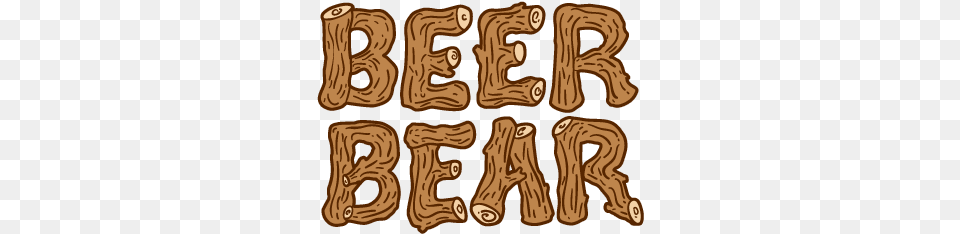 Beer Bear Logo Illustration, Wood, Plywood, Face, Head Png Image