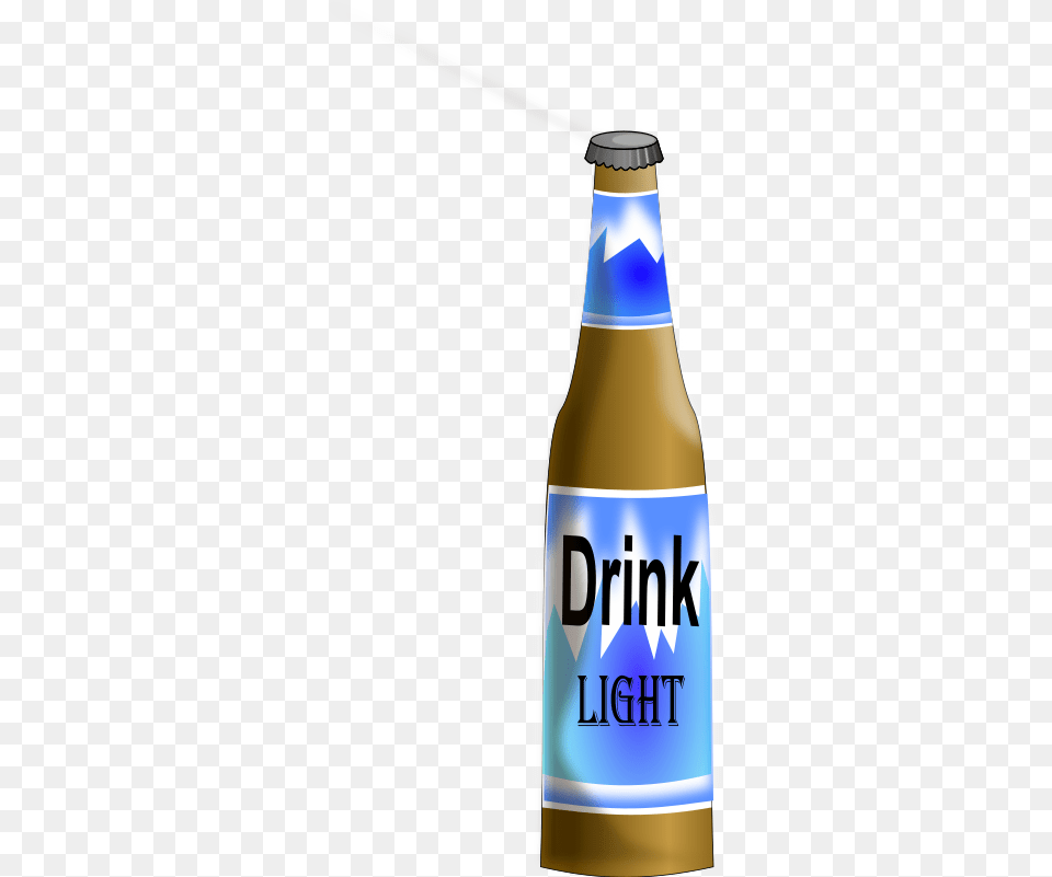 Beer Bottle Beer Bottle Plain Vector Blue, Alcohol, Beer Bottle, Beverage, Liquor Png