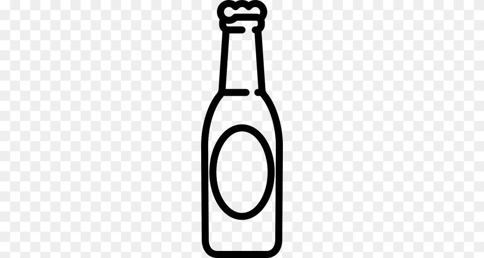 Beer Bottle Icon, Gray Free Png Download