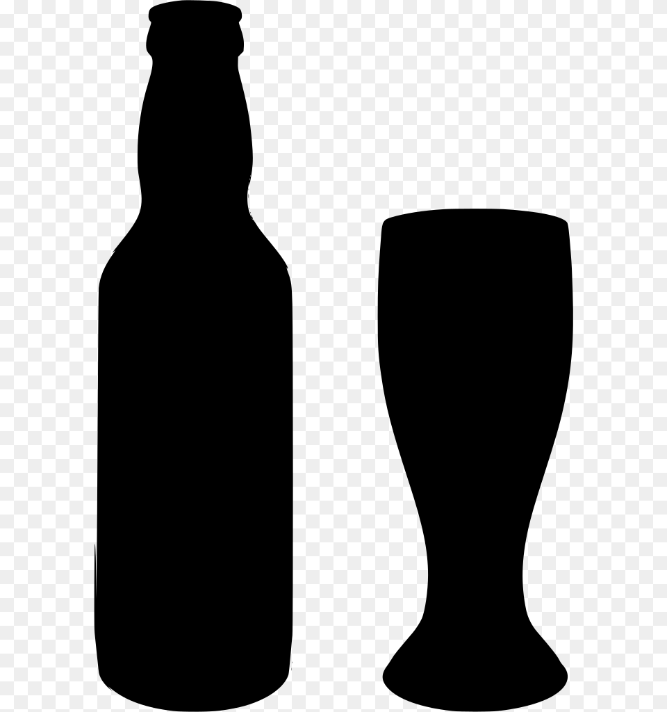 Beer Bottle Shadow Gray Free Transparent Png