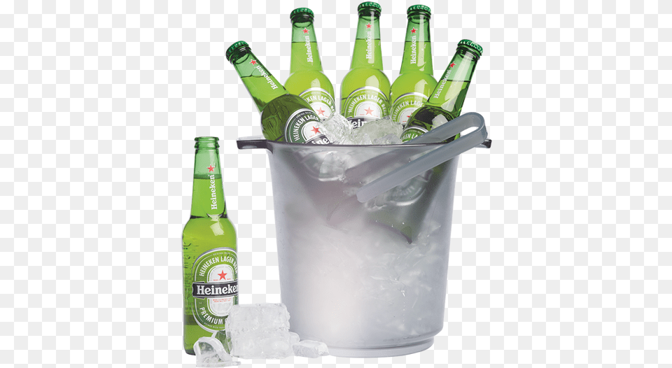 Beer Bucket Beer Ice Bucket, Alcohol, Beer Bottle, Beverage, Bottle Png Image