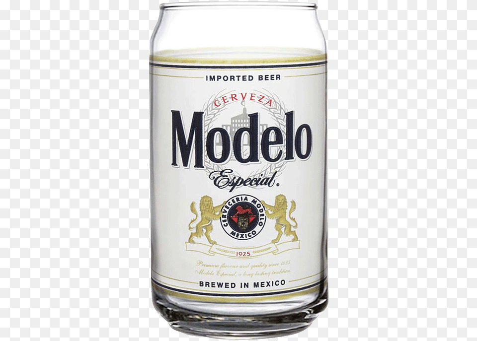 Beer Can Glass New Modelo Beer Clear, Alcohol, Beverage, Gin, Liquor Free Png Download