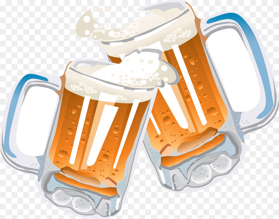 Beer Clip Art Clipart Images Transparent Transparent Background Beer Mugs Clip Art, Alcohol, Beverage, Cup, Glass Free Png Download