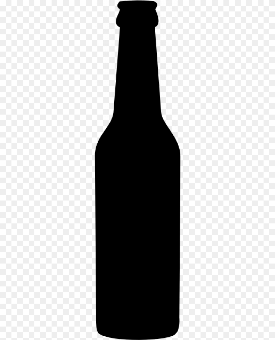 Beer Clipart Long Neck, Gray Free Png