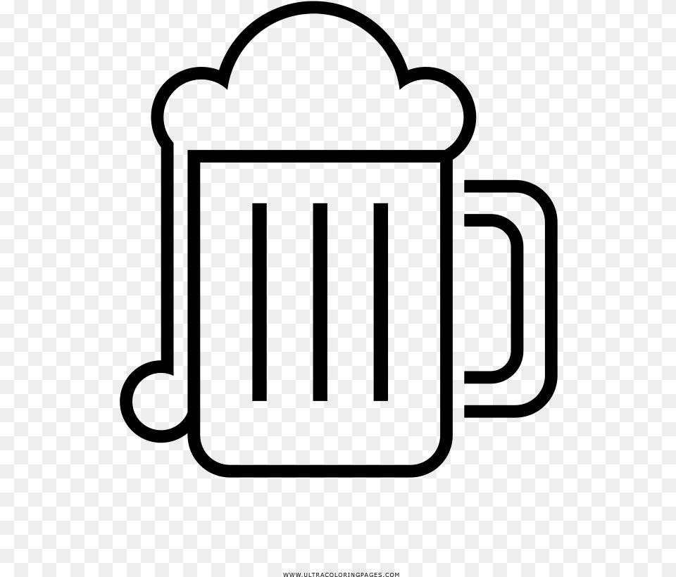 Beer Coloring Page, Gray Free Png Download