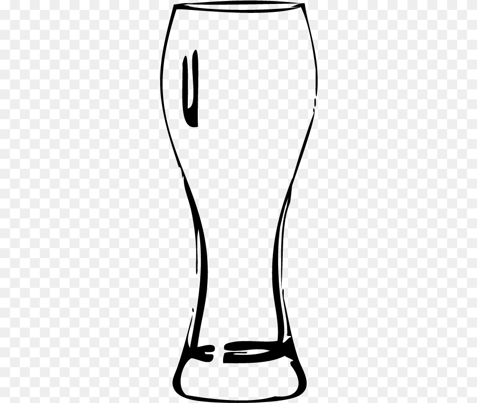 Beer Drawing Beer Glass For Download Black Beer Glass Outline, Gray Free Transparent Png