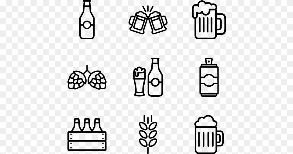 Beer E Learning Icon, Gray Png Image