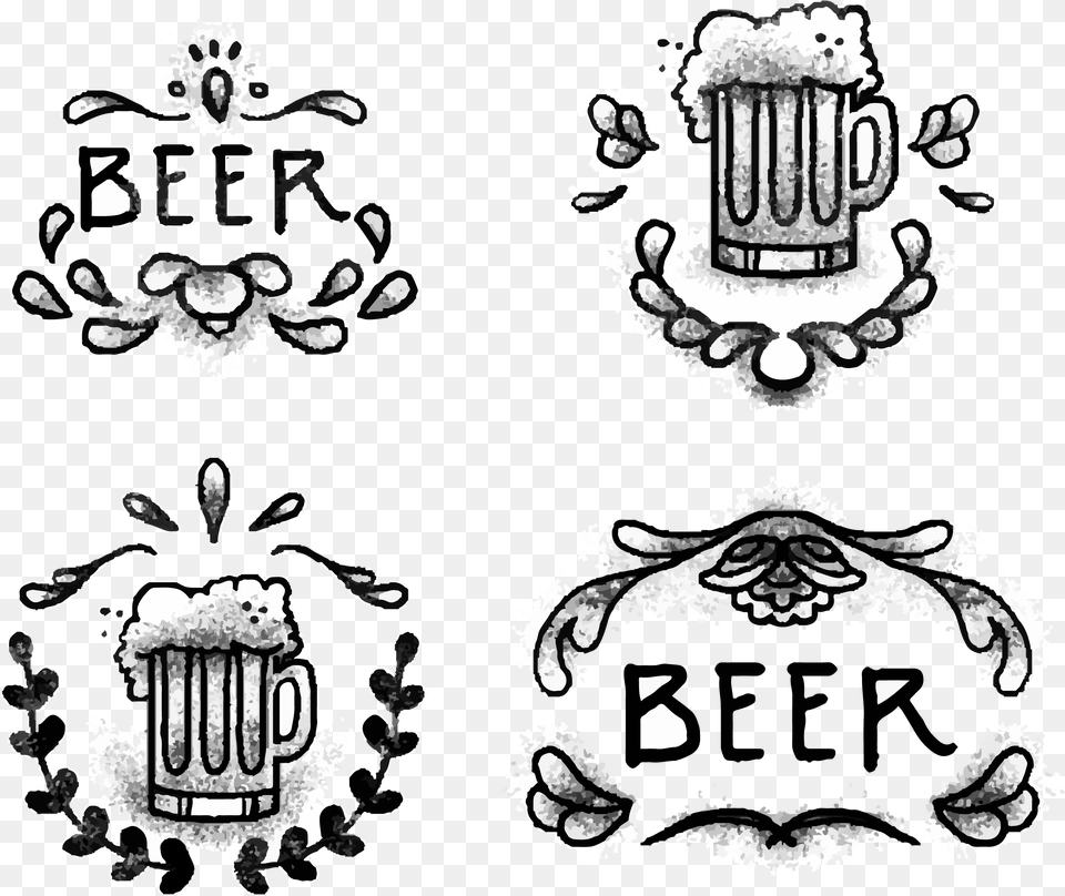 Beer Euclidean Vector Illustration Beer Icon, Art, Floral Design, Graphics, Pattern Png Image