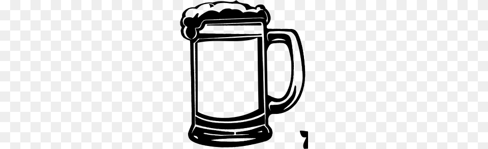 Beer Glass Clipart, Gray Png