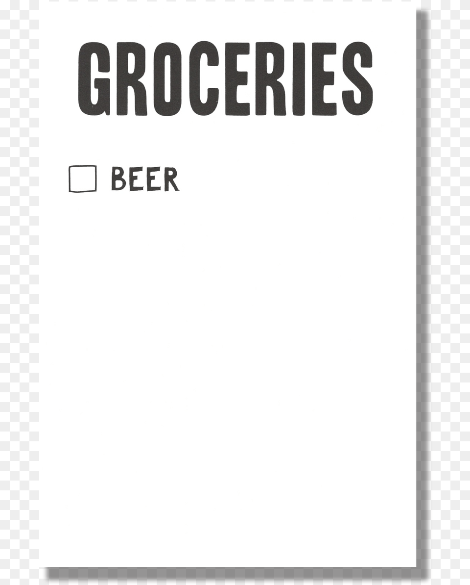 Beer Grocery Scratch Pad Fashion Stylist, Page, Text Png Image