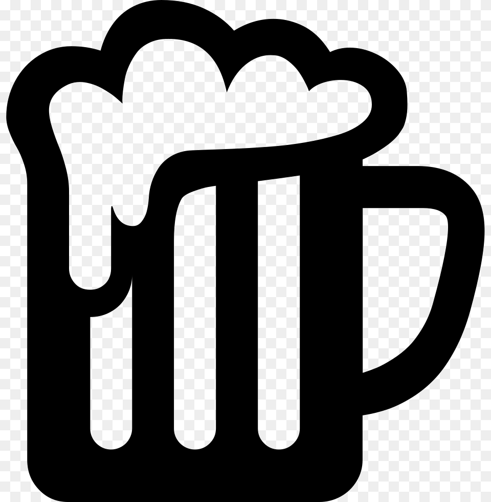 Beer Icon Cup, Stencil, Beverage, Coffee Free Png Download