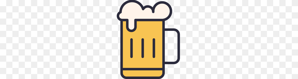 Beer Icon Outline Filled, Alcohol, Beverage, Cup, Glass Free Png