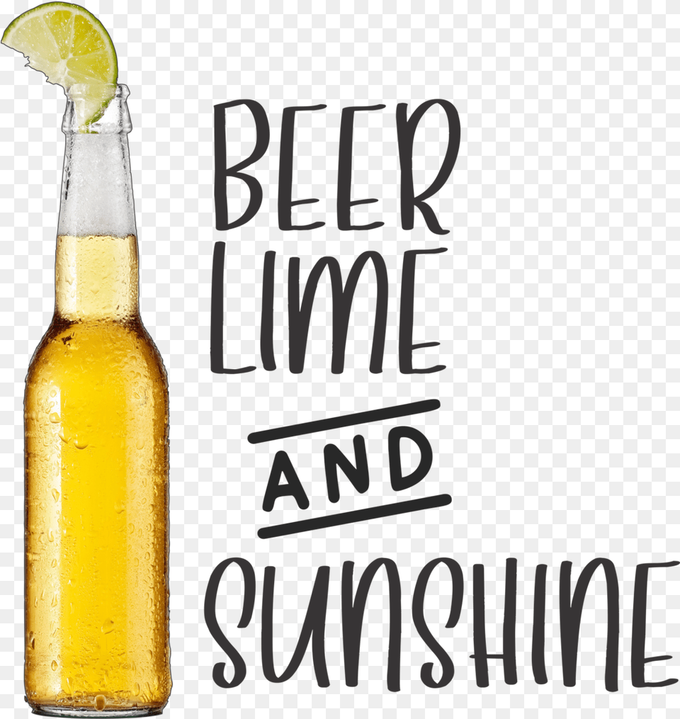 Beer Lime And Sunshine Lemon Juice, Alcohol, Beer Bottle, Beverage, Bottle Free Png Download