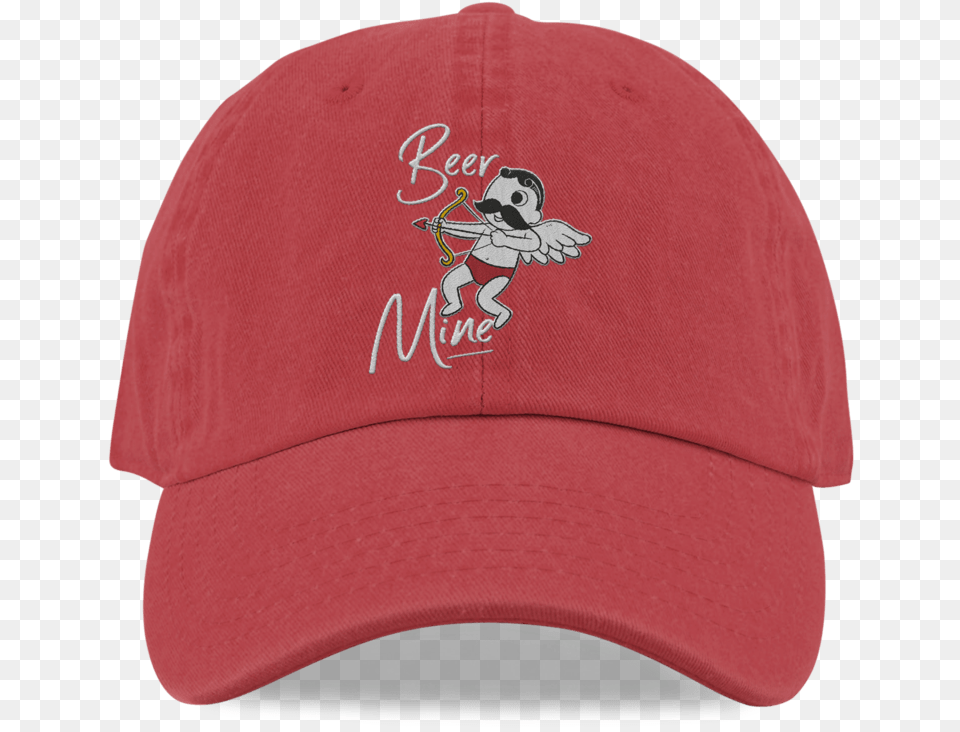 Beer Mine Natty Boh Red Baseball Hat For Baseball, Baseball Cap, Cap, Clothing, Baby Free Transparent Png