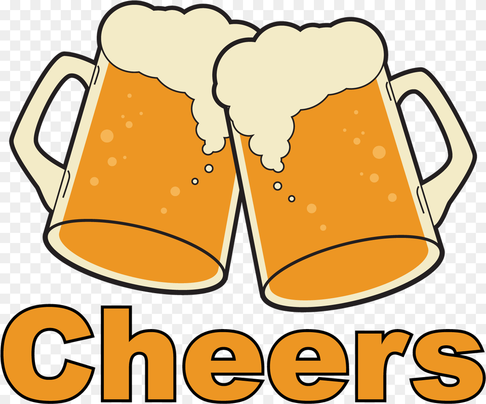 Beer Mug Clipart Stein Clipart Cheers Beer, Alcohol, Glass, Cup, Beverage Png Image