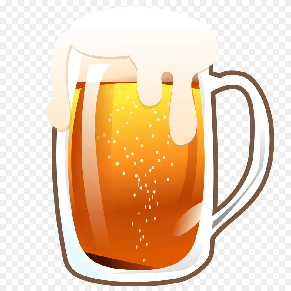 Beer Mug Emoji Clipart, Alcohol, Beverage, Cup, Glass Free Png