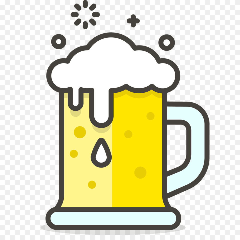 Beer Mug Emoji Clipart, Alcohol, Beverage, Cup, Glass Png