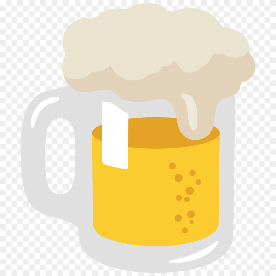 Beer Mug Emoji Clipart, Alcohol, Beverage, Cup, Glass Png Image