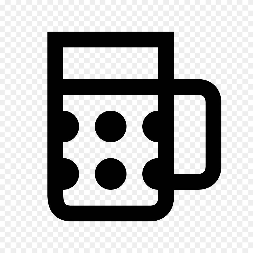 Beer Mug Icon, Gray Png