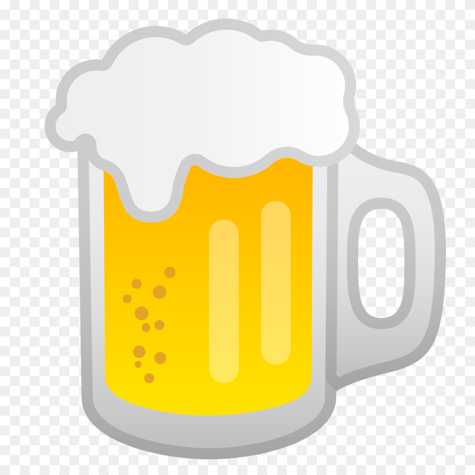 Beer Mug Icon Noto Emoji Food Drink Iconset Google, Alcohol, Beverage, Cup, Glass Png