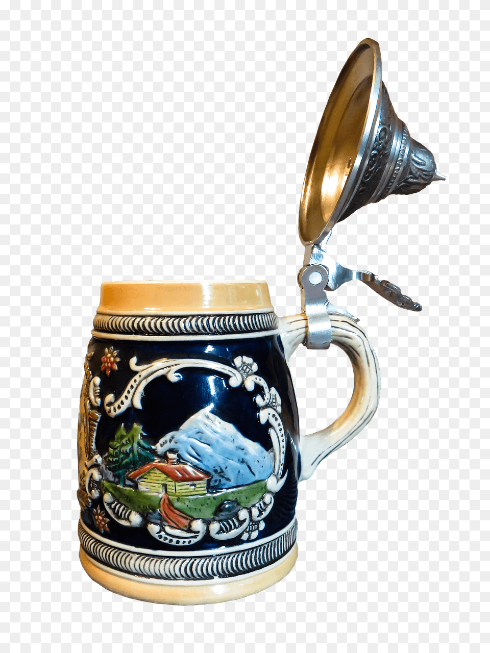 Beer Mug Mountain Decoration Transparent, Cup, Stein, Smoke Pipe Free Png