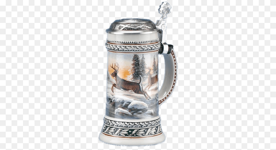 Beer Mug Winter Theme, Stein, Cup, Animal, Mammal Png Image
