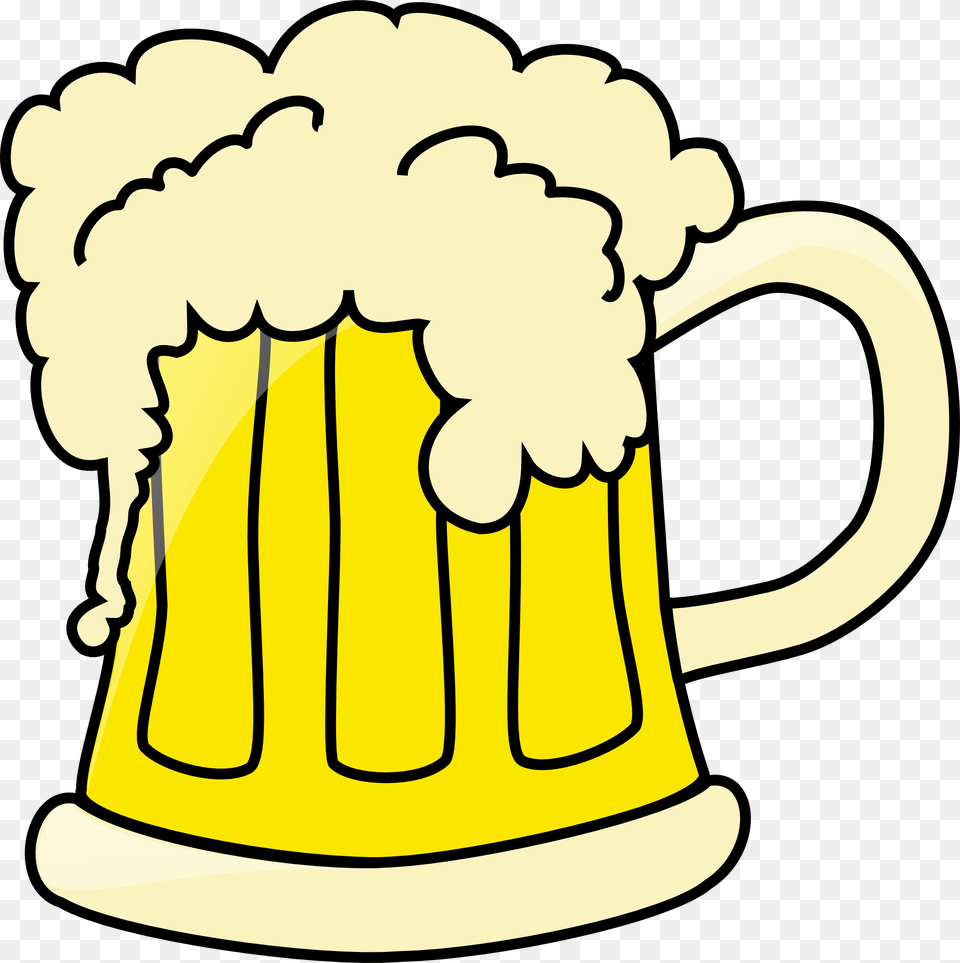 Beer Mug With Foam Beer Clip Art, Cup, Stein, Person Free Png Download