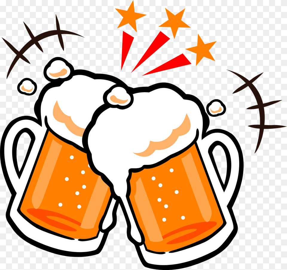 Beer Mugs Clipart, Alcohol, Beverage, Cup, Glass Png Image